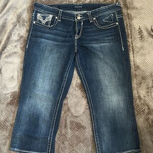 Vigoss Women's Blue Jean Capris
